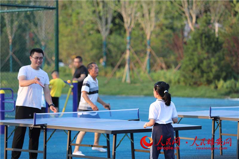 圖為容城縣體育公園。容城縣宣傳部供圖