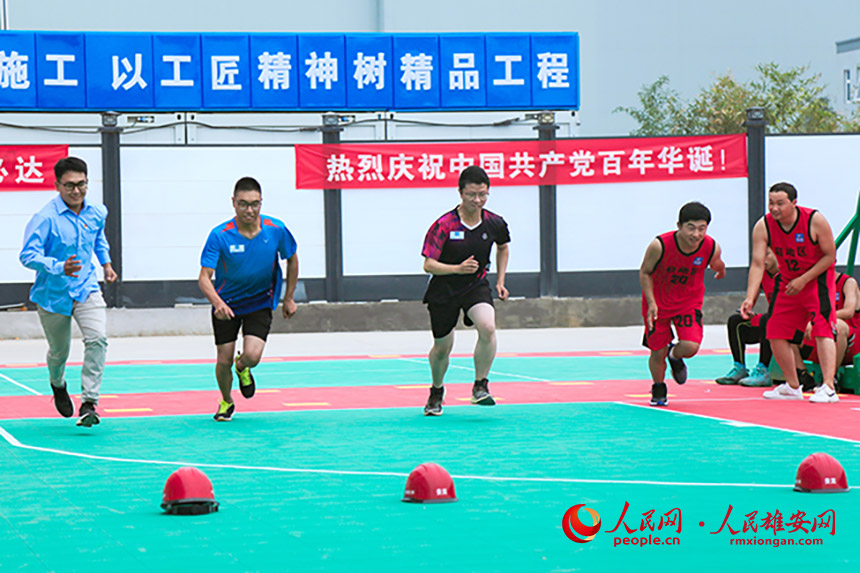 運動會現場。中建八局供圖