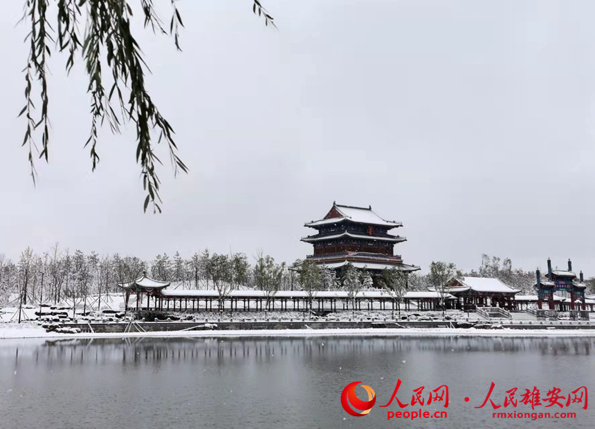 雪中的定安閣。劉向陽攝