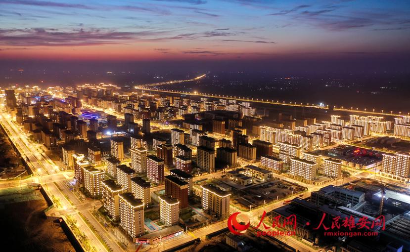 組圖|華燈初上 高清大圖帶你看雄安容西璀璨夜景