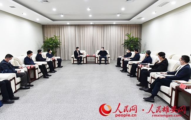12月9日，雄安新區召開新任挂職干部座談會。劉向陽攝