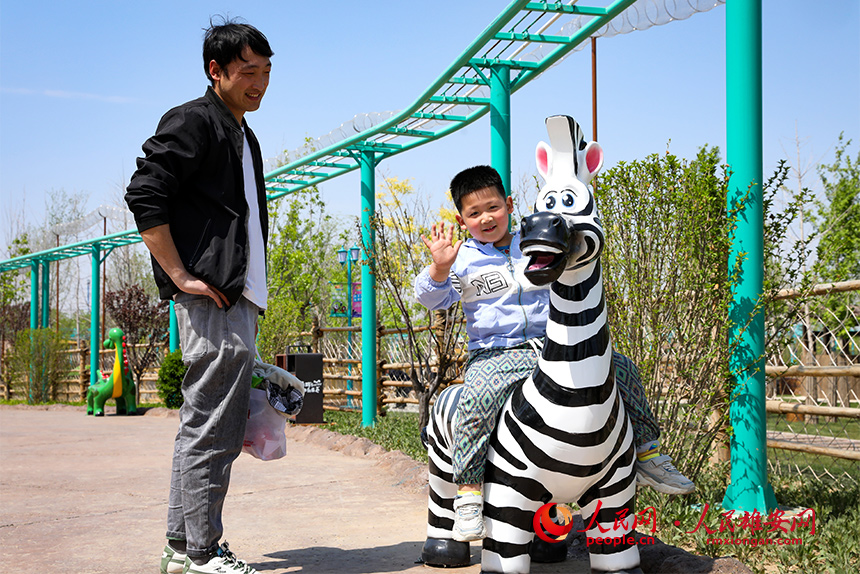 雄安辛瑪森林動物樂園內景。人民網 宋燁文攝