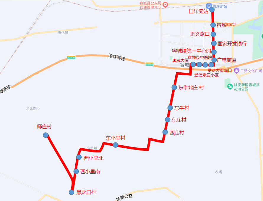 367路調整后途徑站點