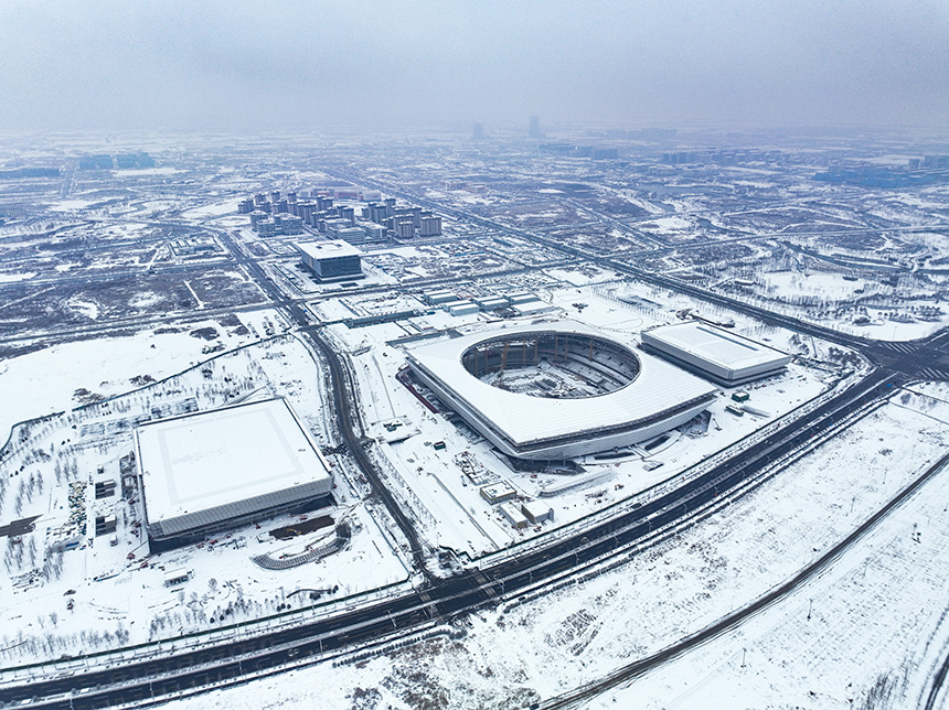 雄安初雪 银装素裹氛围感拉满