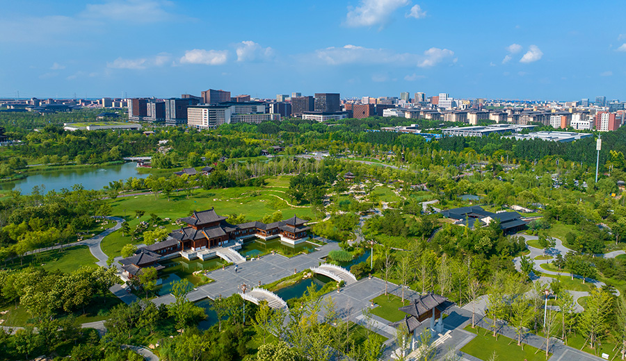 雄安悦容公园。齐鑫摄