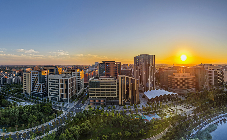 雄安新区容东片区。胡忠摄