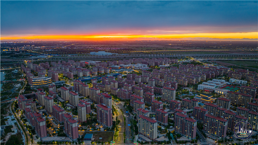 雄东天际线。孙东鑫摄