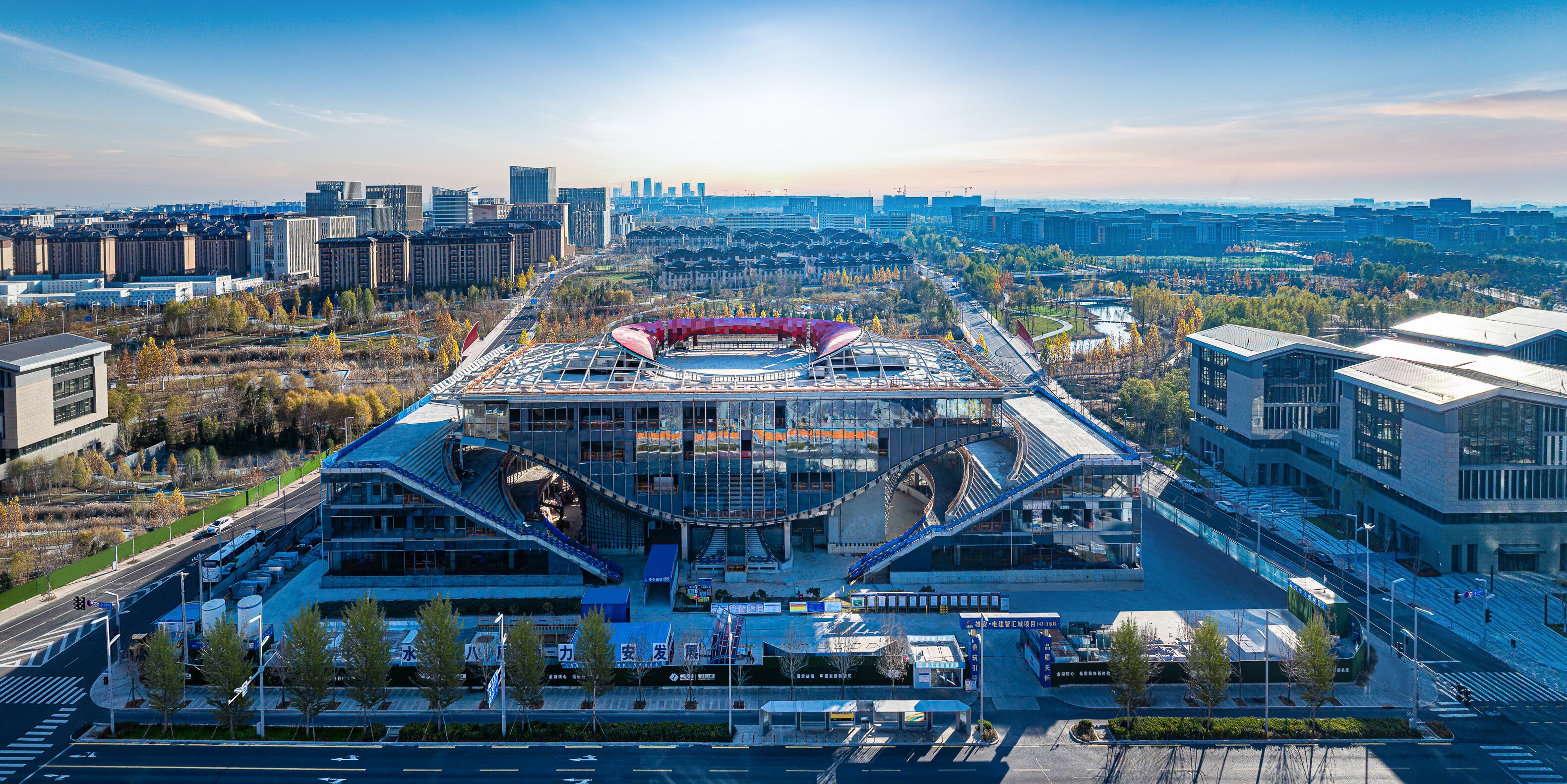 “雄安之翼”项目航拍图。受访方供图