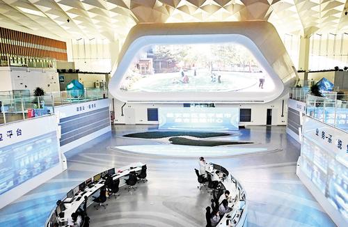 日前拍攝的雄安城市計算中心。它是雄安數字城市建設的核心樞紐。 本報記者 劉光昱攝