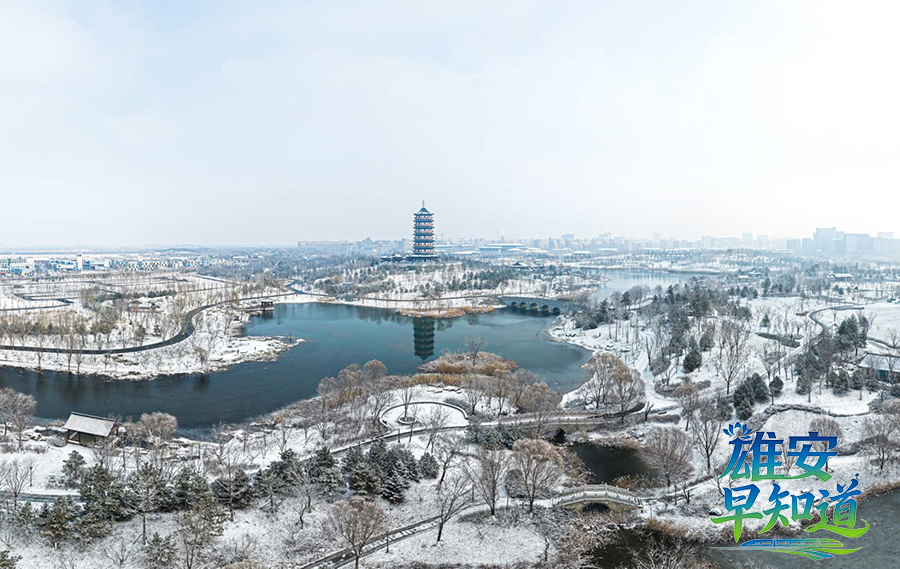 雄安新區悅容公園。胡忠攝