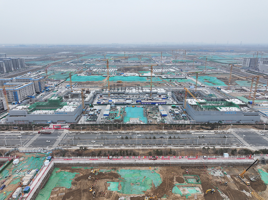 2026年2月北京科技大學雄安校區航拍圖。北京科技大學供圖