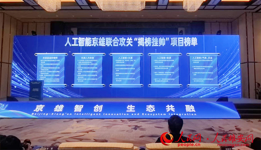 人工智能京雄聯合攻關“揭榜挂帥”項目榜單公布。人民網記者 王紅攝
