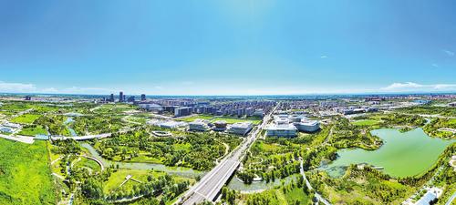 2025年7月拍攝的雄安新區啟動區。楊亞文攝