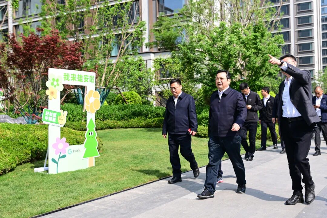 張國華調研雄安新區重點項目建設和安全生產工作。王偉倩 攝