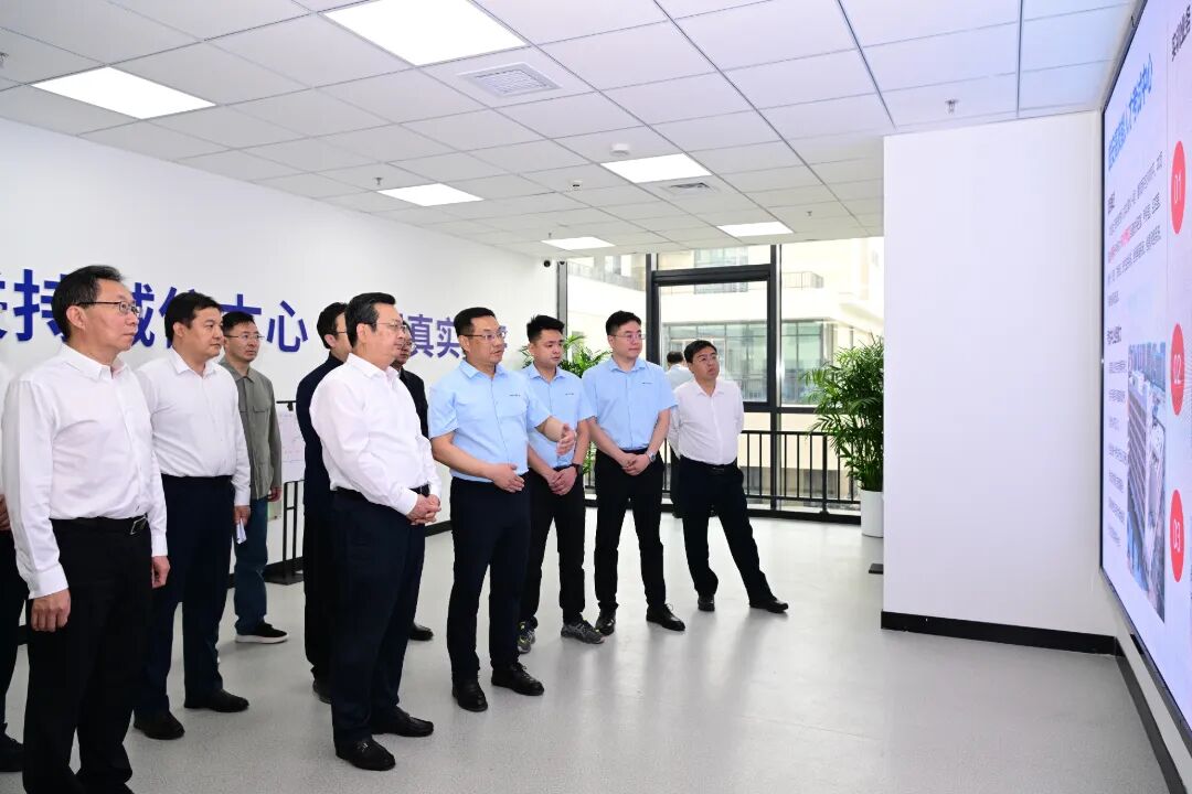 張國華調研雄安新區服務外包發展情況、重點項目建設和安全生產工作。王偉倩攝