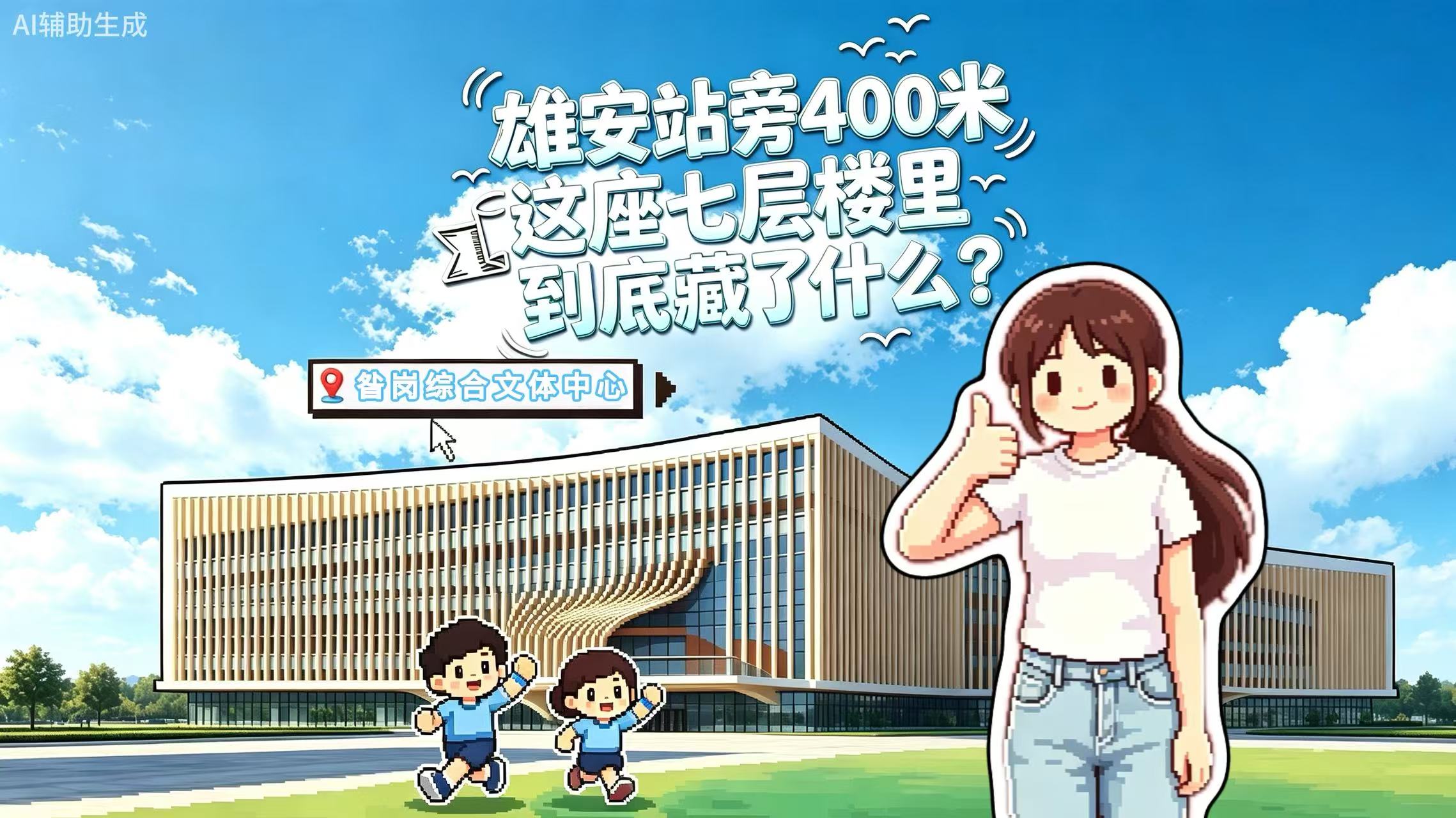 探访｜雄安站旁新开“宝藏楼” 昝岗综合文体中心初体验