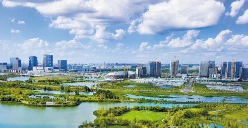 近日拍摄的雄安新区启动区。本报记者 刘光昱摄